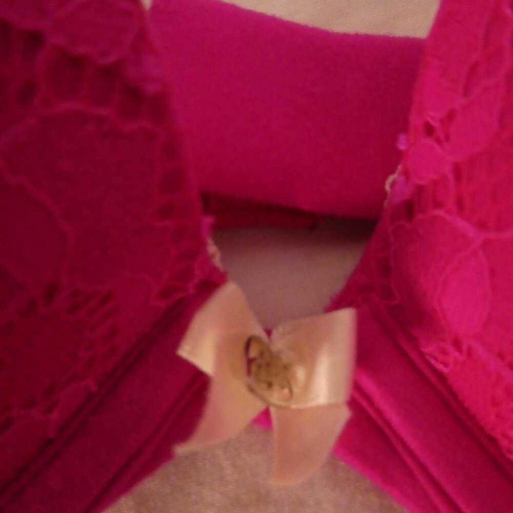 VICTORIA'S SECRET - Body By Victoria's Secret | 32C | Pink Lace Overlay Bra - Picture 4 of 12